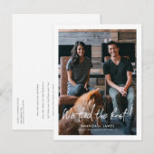 Briefkaart voor aankondiging van een wedstrijd met (Voorkant / Achterkant)