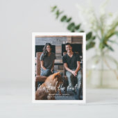 Briefkaart voor aankondiging van een wedstrijd met (Staand voorkant)