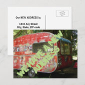 Briefkaart voor adreswijziging (Voorkant / Achterkant)