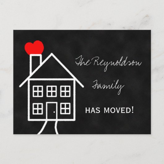 Briefkaart voor adreswijziging (Voorkant)