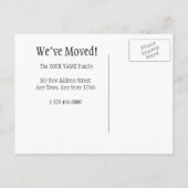 Briefkaart voor adreswijziging (Achterkant)