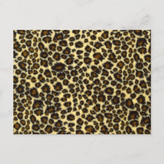 Briefkaart voor afdrukken van luipaard (Voorkant)