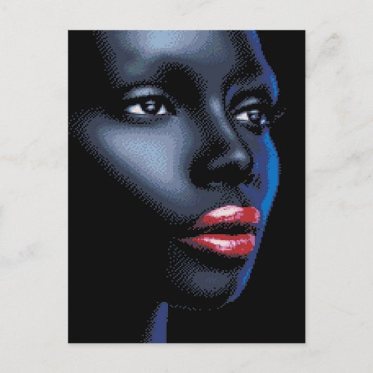 Briefkaart voor Afrikaanse dameskunst (Voorkant)