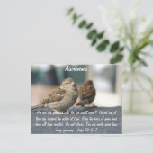 Briefkaart voor alertheid - reserverekening (Staand voorkant)