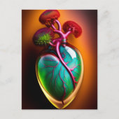 Briefkaart voor anatomische glassoorten (Voorkant)