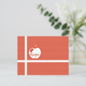 Briefkaart voor appelrecept (Staand voorkant)