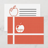 Briefkaart voor appelrecept (Voorkant / Achterkant)