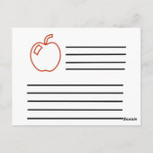 Briefkaart voor appelrecept (Achterkant)