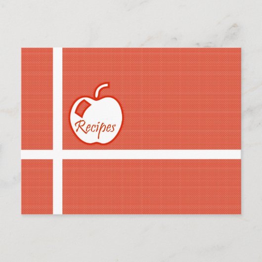 Briefkaart voor appelrecept (Voorkant)