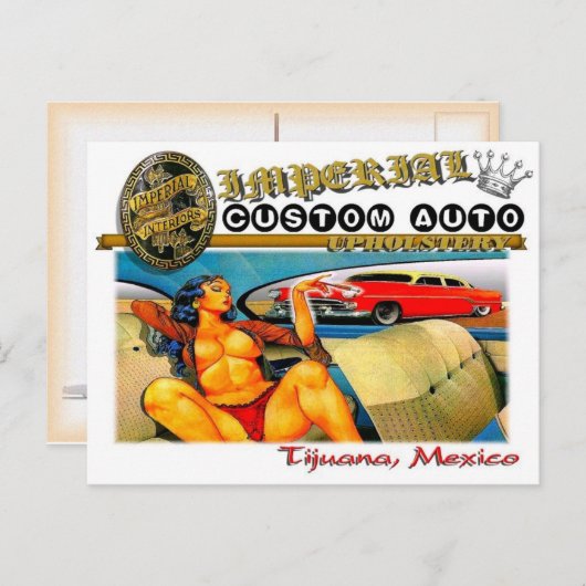 briefkaart voor automatisch onderhoud op imperiale (Voorkant / Achterkant)