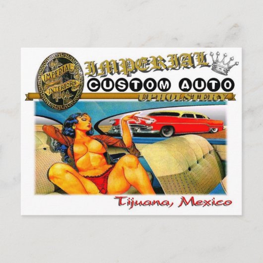 briefkaart voor automatisch onderhoud op imperiale (Voorkant)