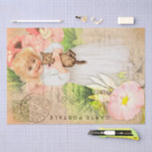  Briefkaart voor baby's - Weefpapier Tissuepapier (Craft)