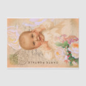  Briefkaart voor baby's - Weefpapier Tissuepapier (Voorkant)