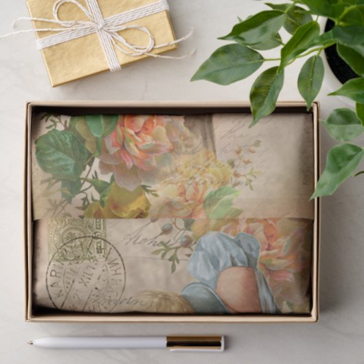 Briefkaart voor baby's - Weefselpapier Tissuepapier (Geschenk)