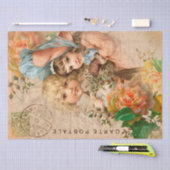 Briefkaart voor baby's - Weefselpapier Tissuepapier (Craft)