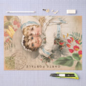 Briefkaart voor baby's - Weefselpapier Tissuepapier (Craft)