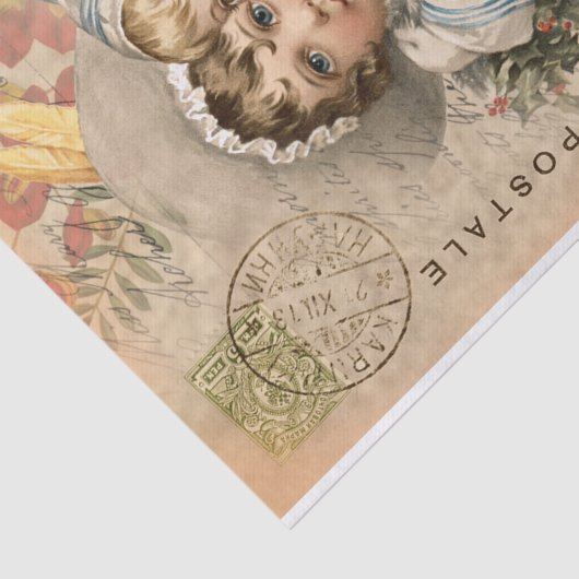 Briefkaart voor baby's - Weefselpapier Tissuepapier (Detail)