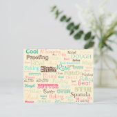 Briefkaart voor bakken (Staand voorkant)