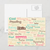 Briefkaart voor bakken (Voorkant / Achterkant)