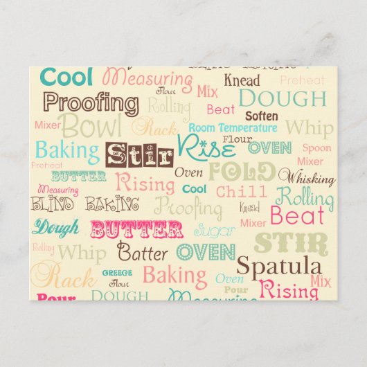 Briefkaart voor bakken (Voorkant)