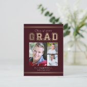 Briefkaart voor bekendmaking Afstuderen van Bright (Staand voorkant)