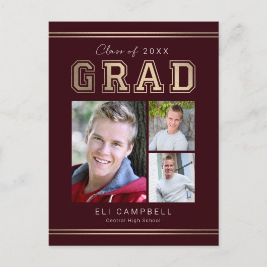 Briefkaart voor bekendmaking Afstuderen van Bright (Voorkant)