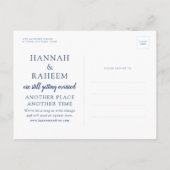 Briefkaart voor berichten over het overschrijden v (Achterkant)