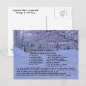 Briefkaart voor besparen en oogsten (Voorkant / Achterkant)