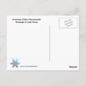 Briefkaart voor besparen en oogsten (Achterkant)