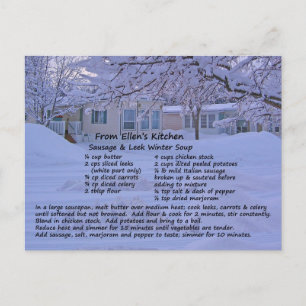 Briefkaart voor besparen en oogsten