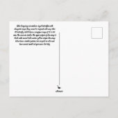 Briefkaart voor beugvlinder (Achterkant)