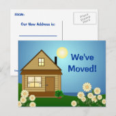 Briefkaart voor bewegende aankondiging (Voorkant / Achterkant)