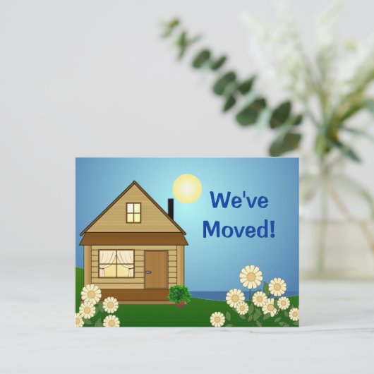 Briefkaart voor bewegende aankondiging (Staand voorkant)