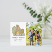 Briefkaart voor bewegende aankondiging | Nieuwe bu (Staand voorkant)