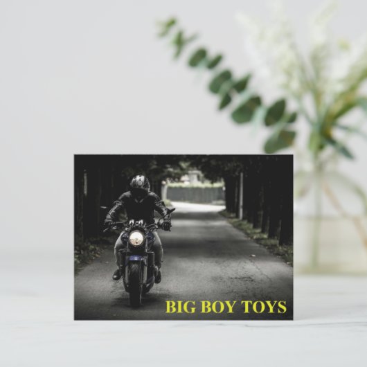 Briefkaart voor Big Boy Toys (Staand voorkant)