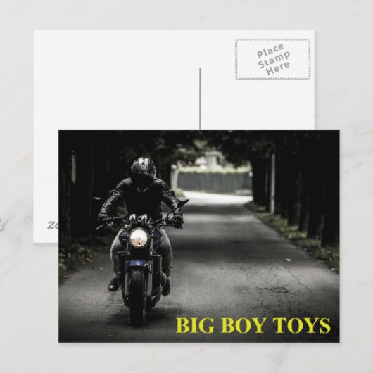 Briefkaart voor Big Boy Toys (Voorkant / Achterkant)
