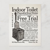 Briefkaart voor binnentoiletreclame (Voorkant)