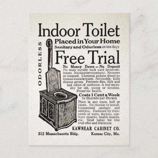  Briefkaart voor binnentoiletreclame (Voorkant)