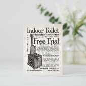 Briefkaart voor binnentoiletreclame (Staand voorkant)