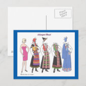 Briefkaart voor bladdollar uit Noors Bundapapier (Voorkant / Achterkant)