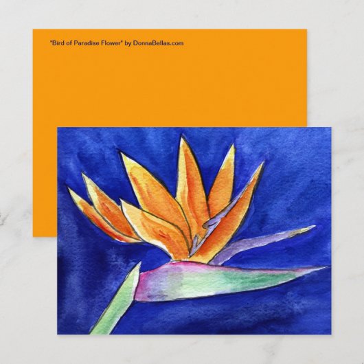 Briefkaart voor bloederige vloerschilderkunst (Voorkant / Achterkant)