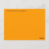 Briefkaart voor bloederige vloerschilderkunst (Achterkant)