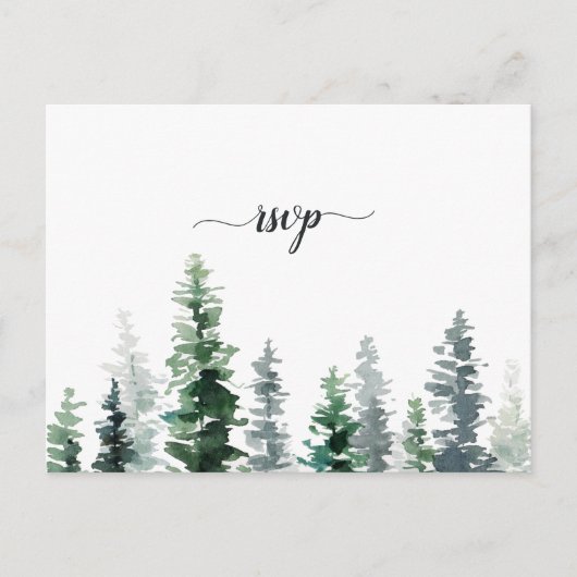 Briefkaart voor boomgaarden RSVP met keuze uit maa (Voorkant)