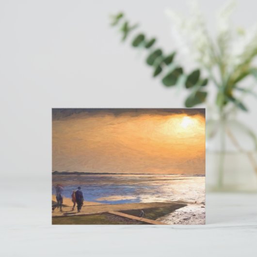 Briefkaart voor boothelling | Originele digitale k (Staand voorkant)