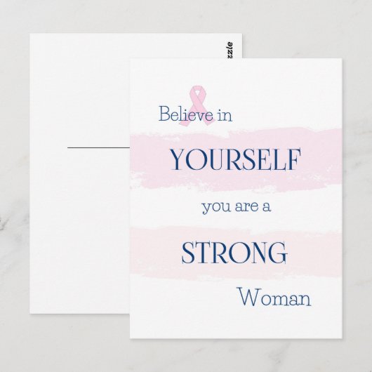 Briefkaart voor borstkanker (Voorkant / Achterkant)