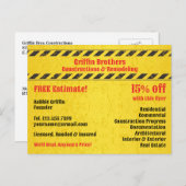 Briefkaart voor bouwwerken (Voorkant / Achterkant)