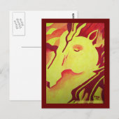 Briefkaart voor brandpaarden (Voorkant / Achterkant)