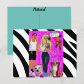 Briefkaart voor briefkaart verjaardag (Voorkant / Achterkant)