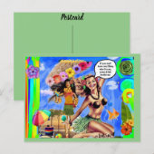 Briefkaart voor briefkaart verjaardag (Voorkant / Achterkant)