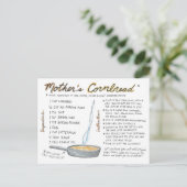 Briefkaart voor broodwinning moeder (Staand voorkant)